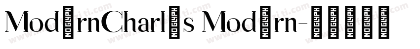 ModernCharles Modern字体转换